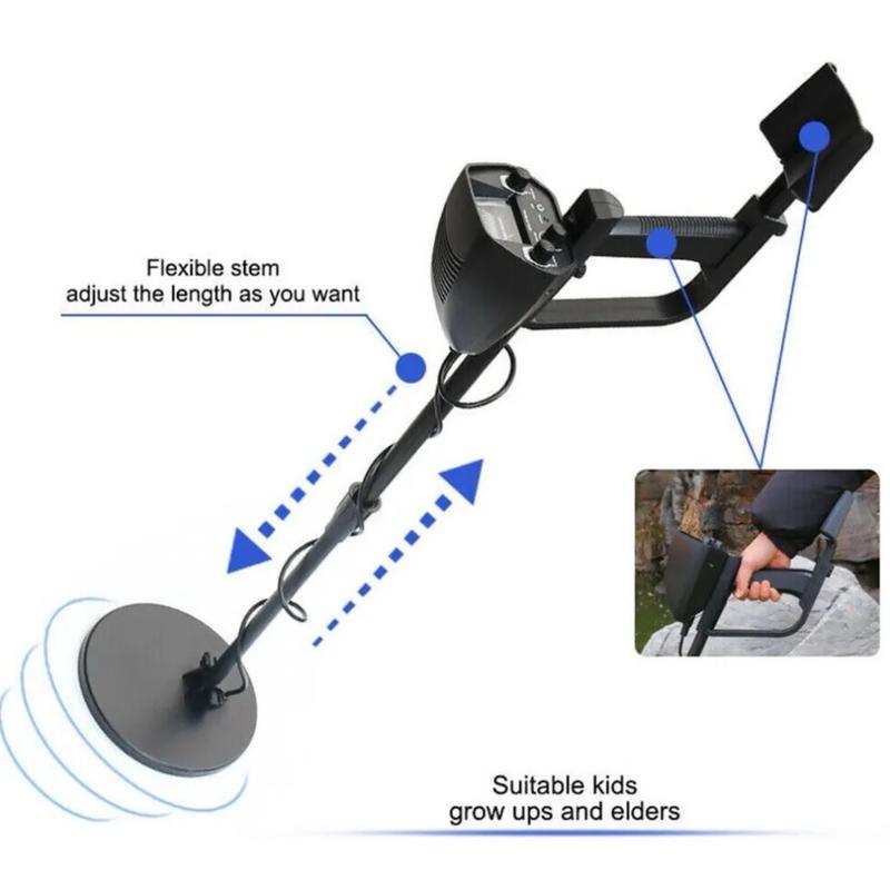 RigWig Metal Detector DISC Modes Lightweight Waterproof Underground Metal Finder Hunt 5