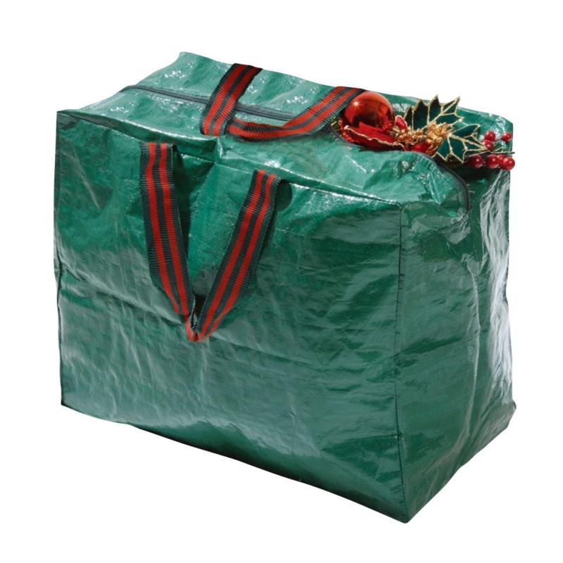 Set of 3 Green Christmas Storage Bags for Festive Home Organization Household Organiser Tree 3