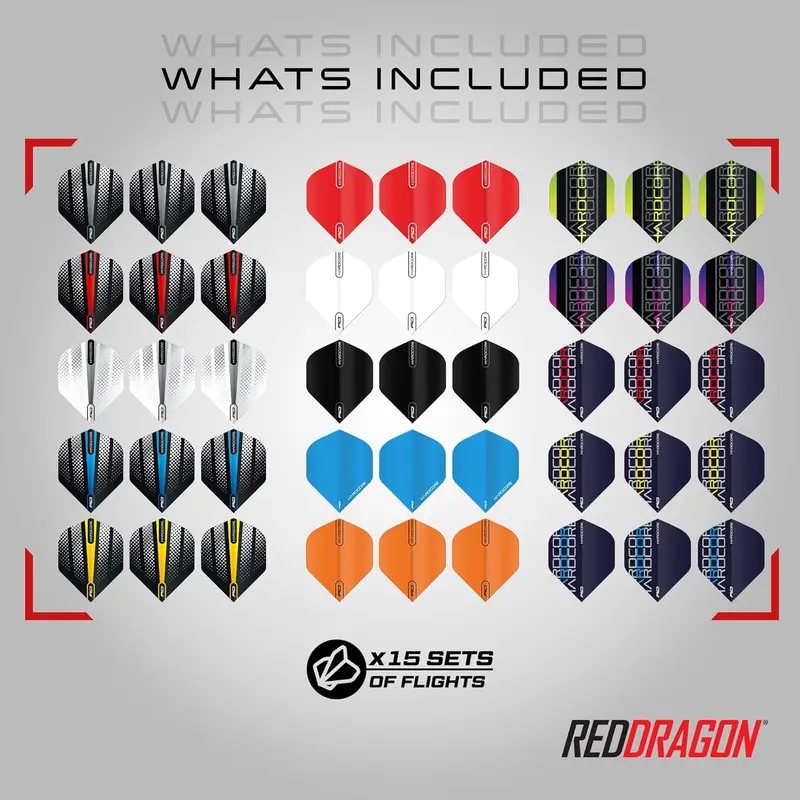200 Piece Darts Custom Fit Pack Set | Dart Flights | Dart Shafts (Stems) | Trident 180's | Flight Savers | Finger Grip Wax | Rings | Toolkit Bottle Opener | Point Sharpener | Point Protectors 5