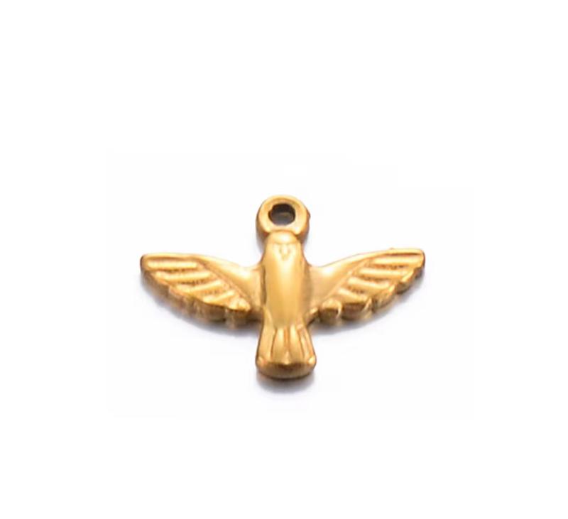 Product Introduction of Charm Bar- 18k gold plated stainless steel charms 8