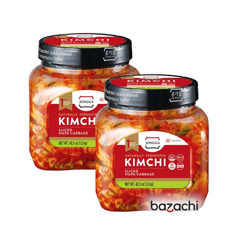 Jongga Naturally Fermented Kimchi Sliced Napa Cabbage, 1.2Kg 5