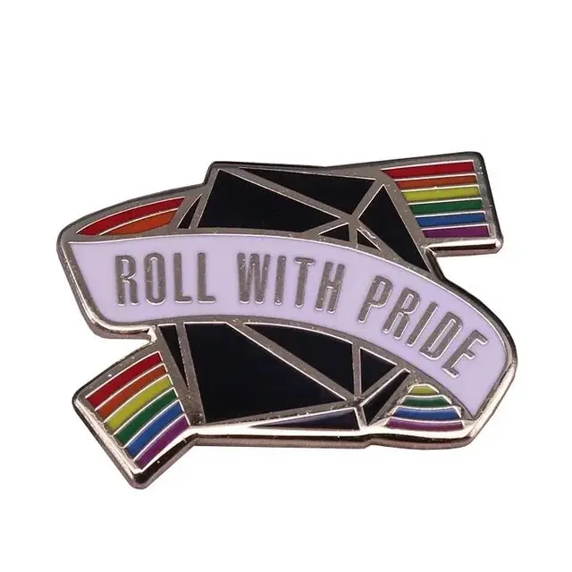 1 Pcs DnD Enamel Pin Roll With Pride
