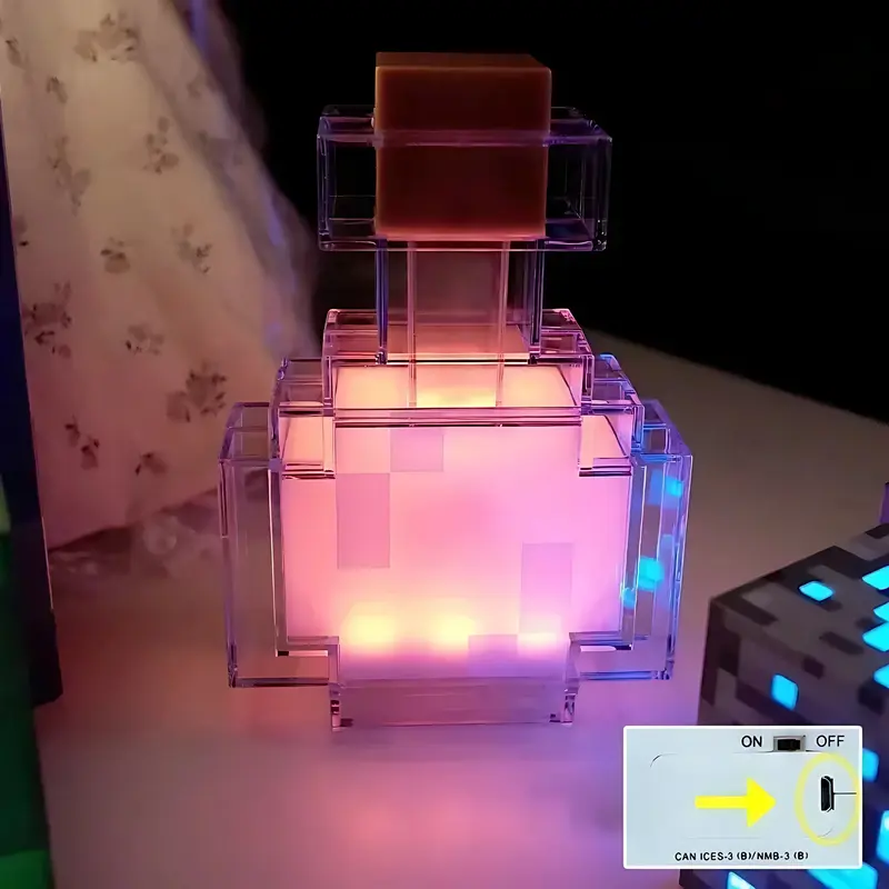 Multicolour Miner Potion LED Color Changing Light Rechargeable Battery Operated LED Room Decor 2