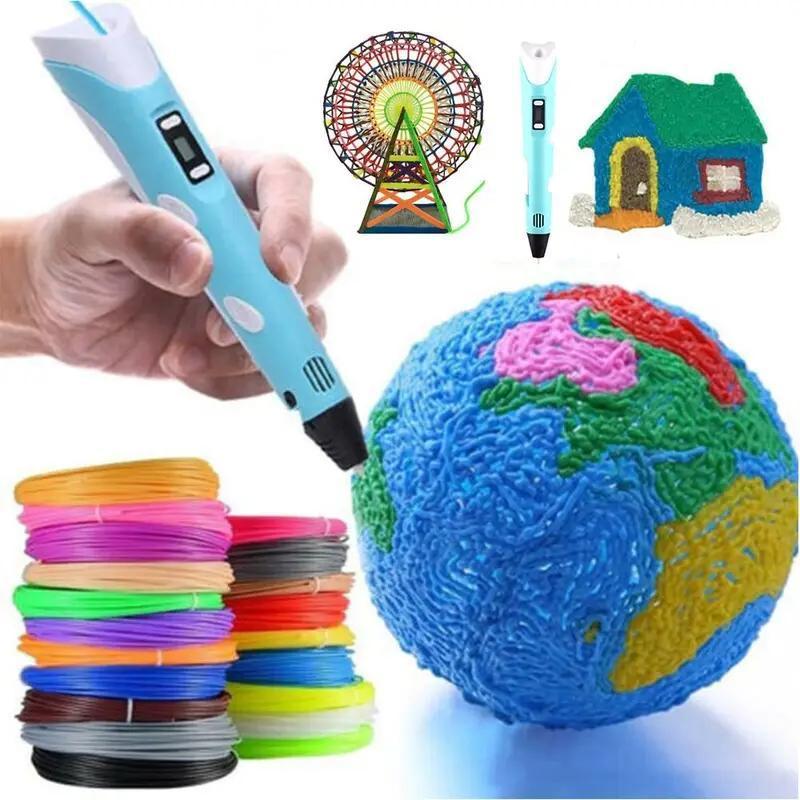 Product Introduction of Creative Student DIY Printer Pen Kit, 1 Set Plug & Use Multifunctional 3D Printing Pen Kit, Student Education Devices, 3D Pen with LCD Screen, Best Gift For Students, Girls Birthday Gift 0
