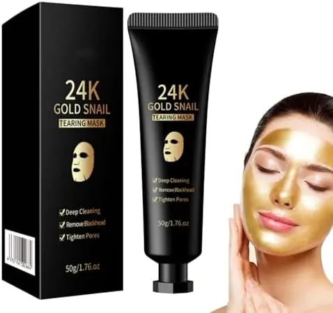 24k Gold Tearing Mask,Gold Peel Off Mask,Deep Cleansing Face Mask For All Types of Skin,24k Golden Face Mask,Gold Peel Off Face Mask,Golden Mask,Peel Off Face Masks,Face Masks Skincare,Gold Mask Flawless Moisturizing Peeling Radiant