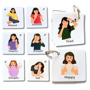 Emotions and Feelings Flash Cards, Communication Aid, Autism Communication Cards, Emotional Learning Cards