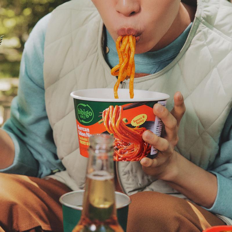 bibigo Udon Noodles KBBQ Flavour, Big Bowl 187g - Korean-Style Udon, Instant Cup Noodles, Instant Food, Ramen Noodle Ramyun 6