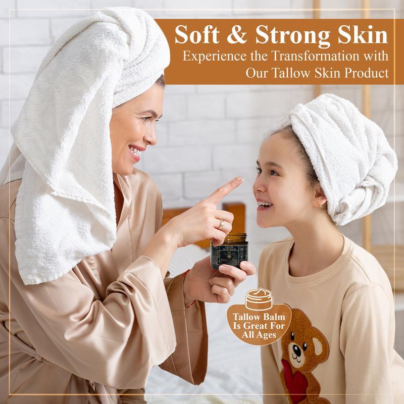 Product Introduction of 【 Official certification 】Organic Grass-Fed Beef Tallow Balm with Raw Honey - Nourishing Cream for Soft, Radiant Skin - Handmade All-Natural Moisturizer - 2 oz Skincare 1