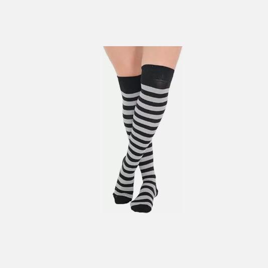 Women's Full Striped Thigh High Stockings - Colourful Over The Knee Socks - Underwear, Womenswear 3