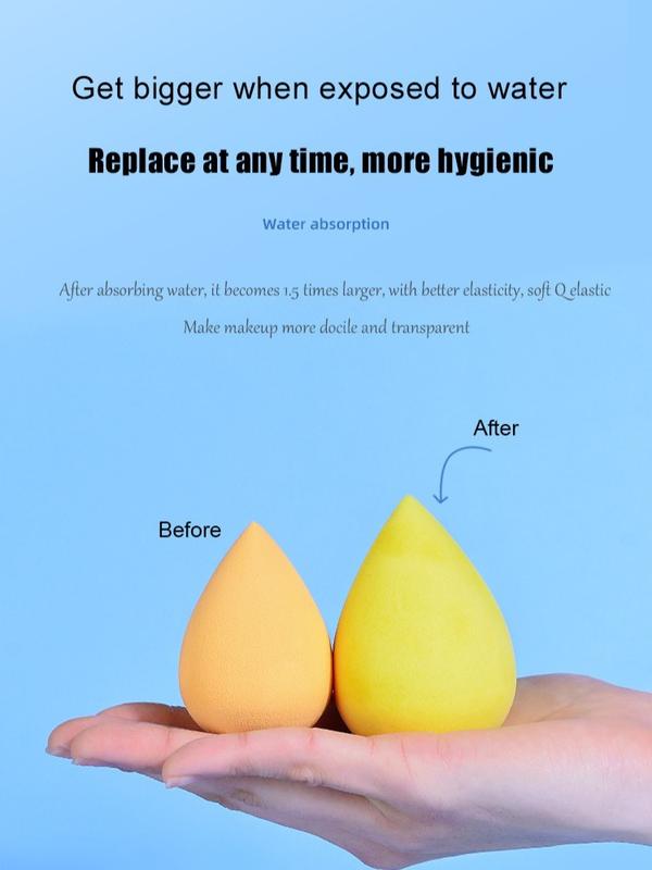 Makeup Sponge 7 Pcs Set for Liquid, Cream, and Powder, Enhanced Make Up Application, Ideal Gift,Multi-colored 7