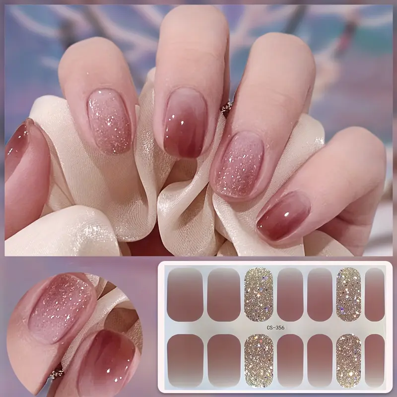 MILAN GOLD Self - Adhesive, Waterproof Nail Polish Strips for Easy Application. Provide Long - Lasting Full Coverage, Require No Sealant Gel. Ideal for Custom Nail Art Designs. A Must - Have for Fashion - Savvy Women to Achieve Salon - Grade Nail Art at H 5