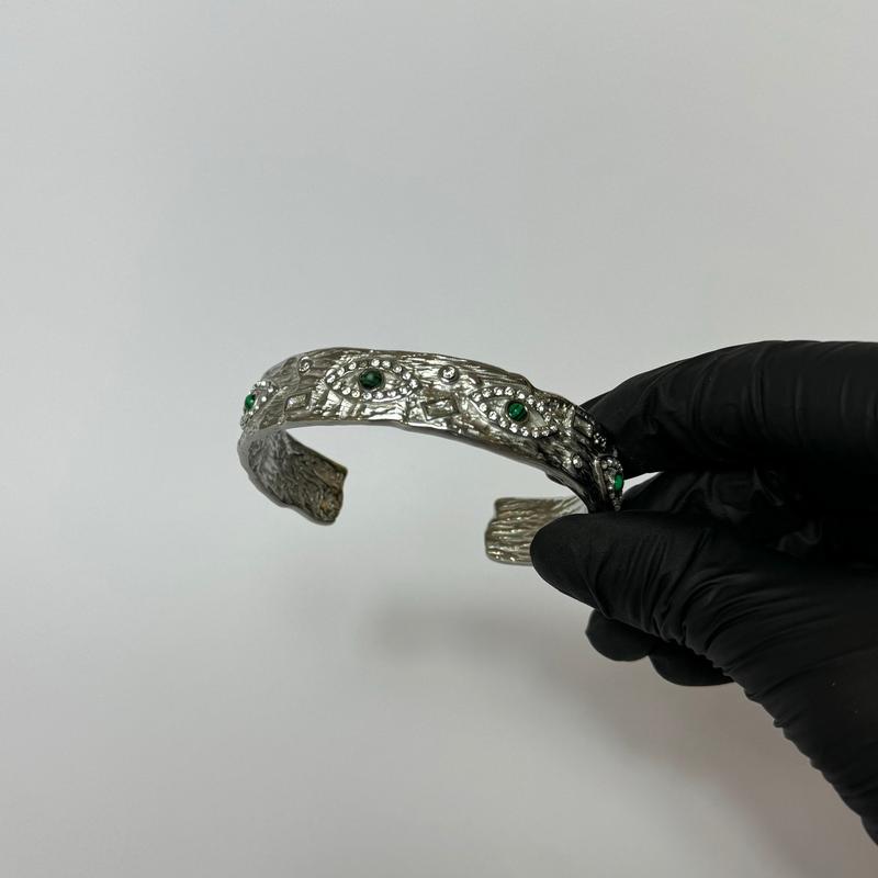 Silver Dahlia Bangle 2