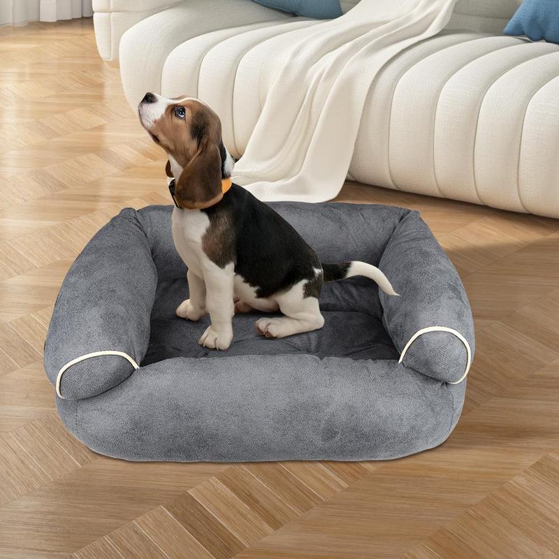 [UK Stock] S-2XL Pet Sofa Dog Bed - Deep Sleep Pet House, Thickened Warm Cat Mat, Small Kennel, Winter Blanket 7
