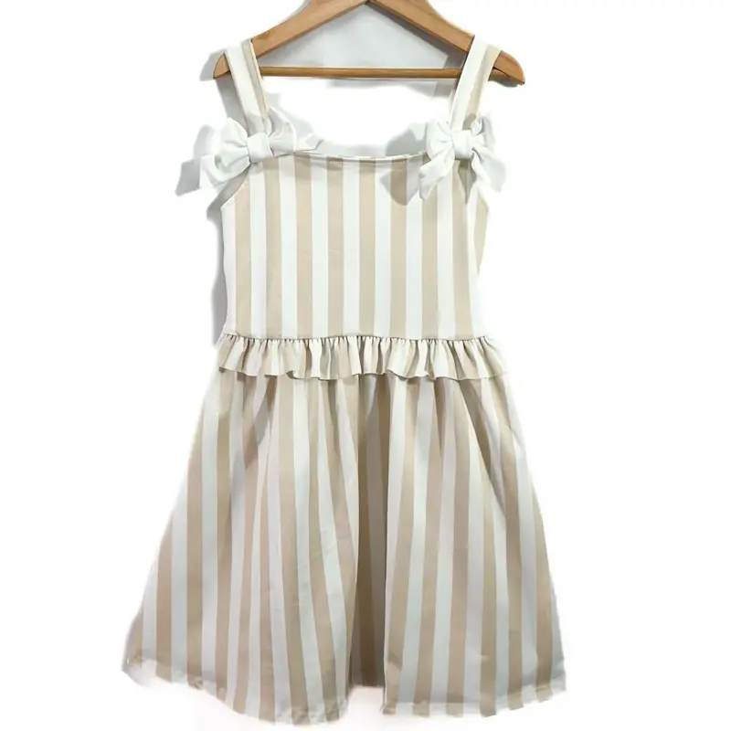 Dainty darlings Childrenswear Pinstripe Bow Dresses 1