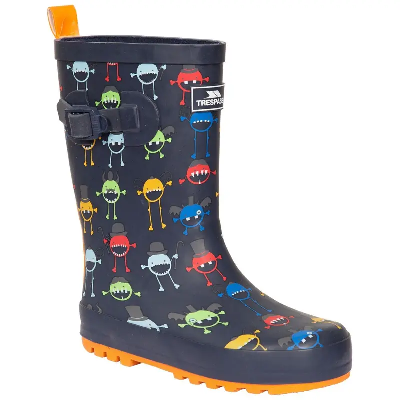 Unisex Kids Printed Waterproof Puddle Wellies 8