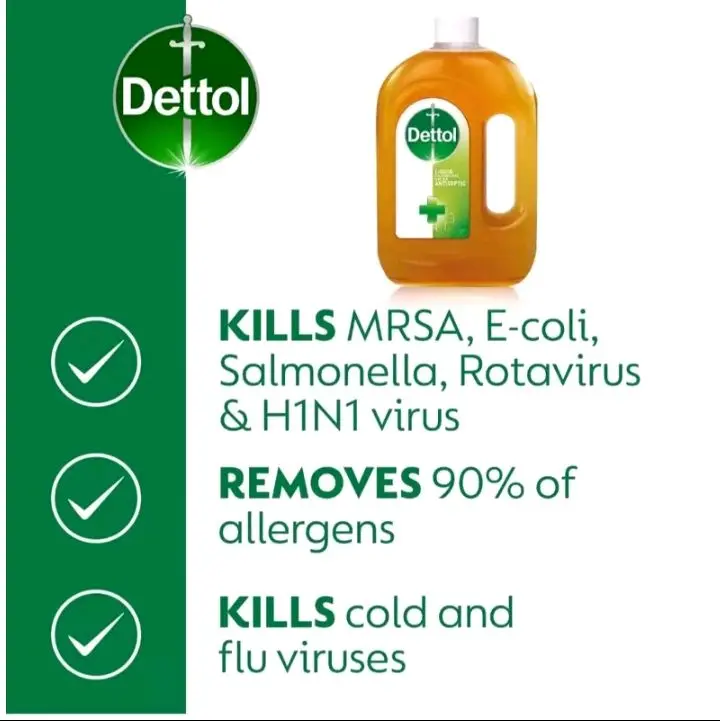 Dettol Original Liquid Antiseptic Disinfectant - 3 × 750 ml Large Bottles - All purpose cleaner Household 3