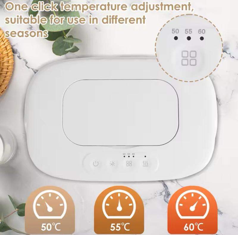 Product Introduction of USB Baby Wipe Warmer with LED Light - Adjustable Temperature and Large Capacity warmers 3