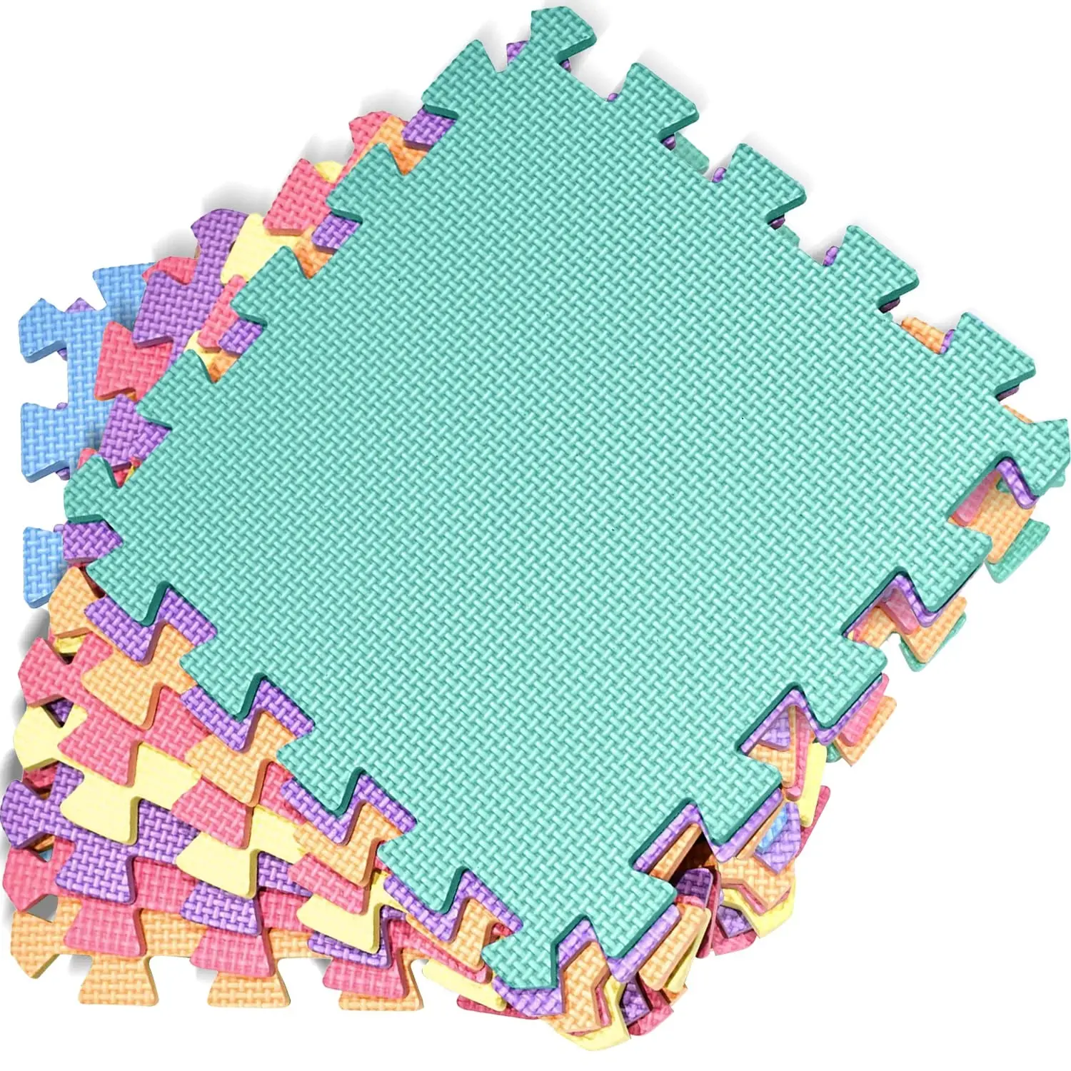 Baby Play Mat (29x29cm) – Thick & Soft EVA Foam Interlocking Floor Tile Matting for Children – Large Safe & Comfortable 7mm Thick Play Flooring (9pc)