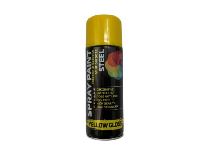 2 X 400ml All Purpose Steel Spray Paint Dry Fast Premium Quality Aerosol Branded New griefer  bicycle matte Gloss black  satin wood finish 1