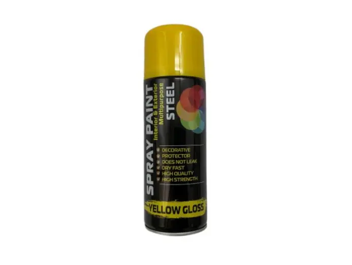 2 X 400ml All Purpose Steel Spray Paint Dry Fast Premium Quality Aerosol Branded New griefer  bicycle matte Gloss black  satin wood finish 1