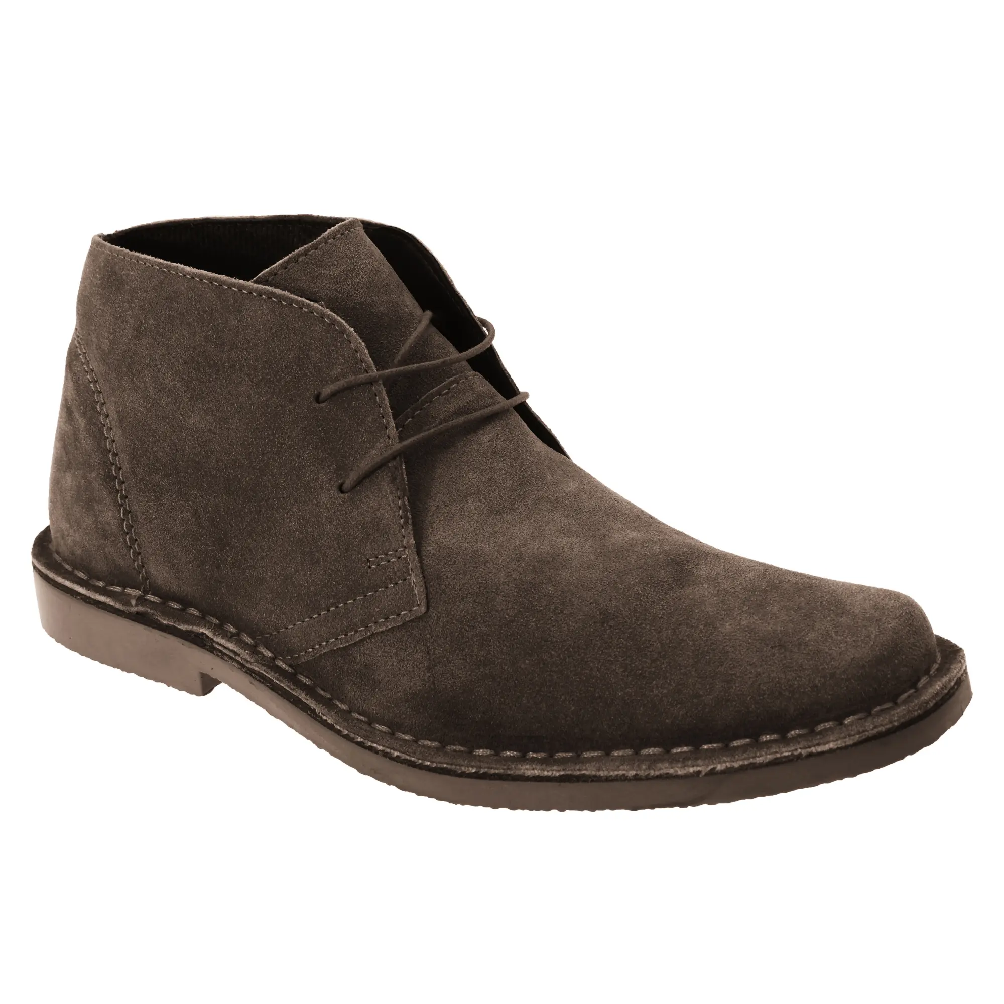 Roamers Mens Real Suede Leather Lace up Classic Desert Ankle Boots - (UTDF116)