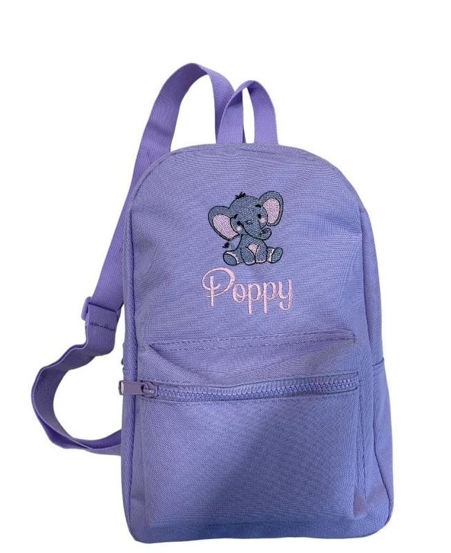 Mini Essential Backpack personalised with Elephant Design 0