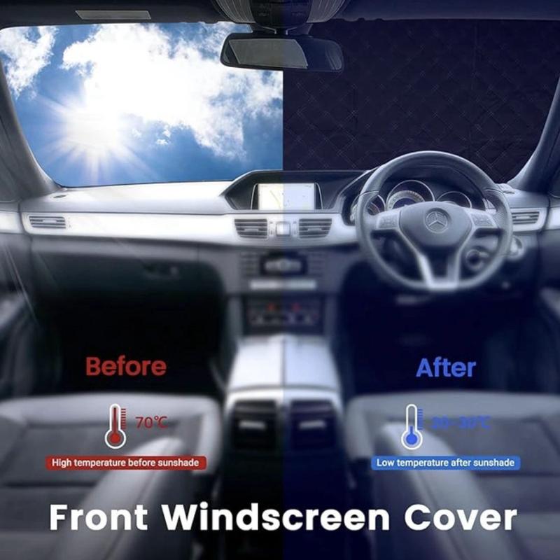 Car Front Windshield Snow Cover, Car Windshield Sun Shade, Waterproof, Snow, Ice. 1