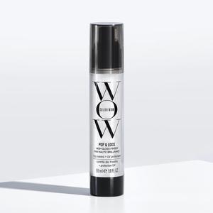 Pop + Lock Anti-Frizz Glossing Serum for Sleek, Shiny, Split-End-Free Hair - With Heat & UV Protection