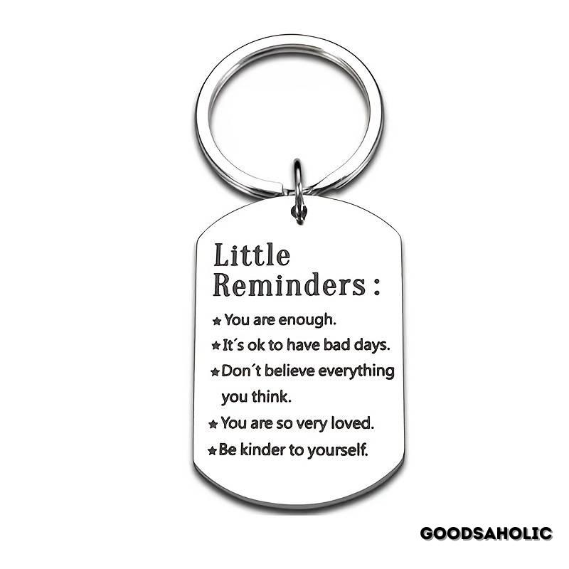 Little Reminders 1 piece Keychain, Mental Health Gift,You Are Enough,Inspiration Gift For Daughter Mom,Reminder Gift For Friend,Hug Gift,Self Love, Boyfriend & Girlfriend 2