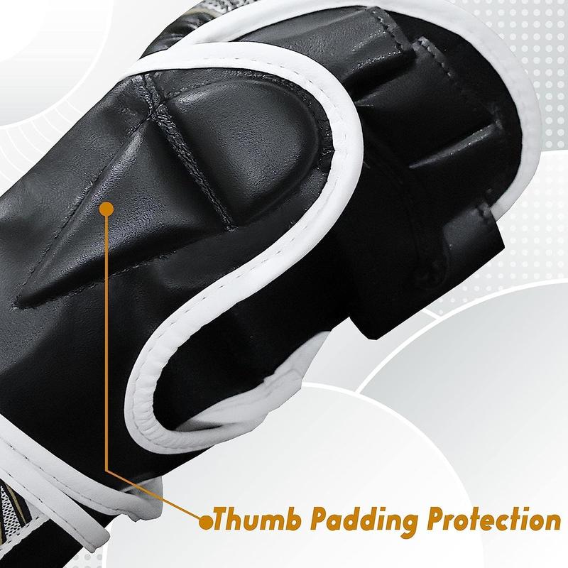 Mytra Fusion MMA Gloves with Open Palm and Adjustable Wrist Support, Grappling Sparring Gloves for Cage Fighting, Training, Combat Sports, Kickboxing, Muay... 6