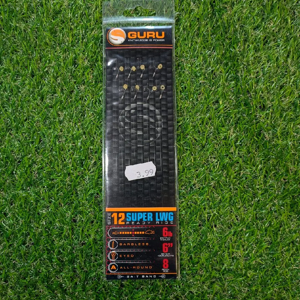 Guru Super LWG ready rigs various hook sizes