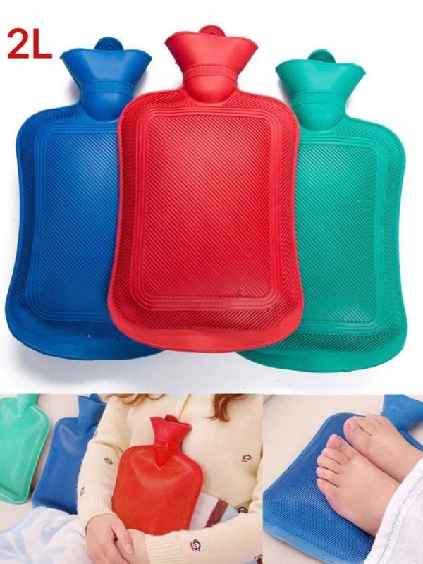NEW 2 LITRE LARGE HOT WATER NATURAL RUBBER BOTTLE WARMER PAIN RELIEF HEAT Thick Cup 0