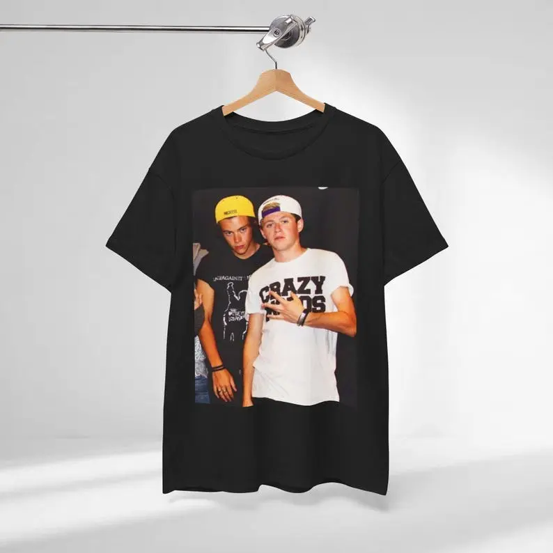 Nostalgic Niall and Harry Frat Boy Unisex Heavy Cotton Tee, Narry Shirt, One Direction, Niall Horan, Harry Styles, Crazy Mofo Niall Shirt