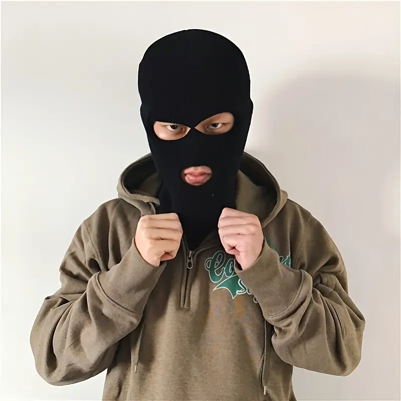 E&I    Keep Yourself Safe This Winter: Tactical Full Face Mask with 3 Holes, Suitable for Both Men and Women 4