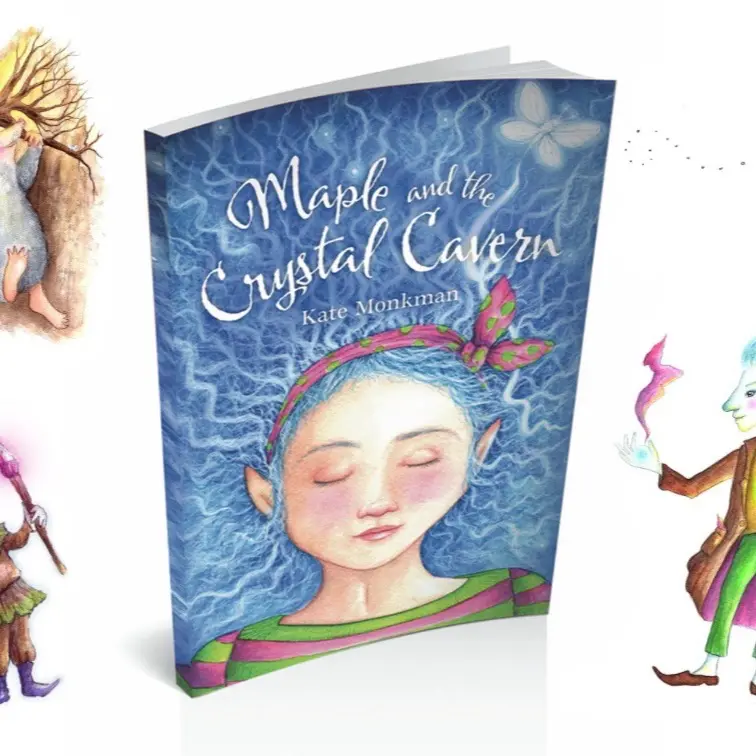 Maple and the Crystal Cavern by Kate Monkman ~ Illustrated Children’s Book signed by Author