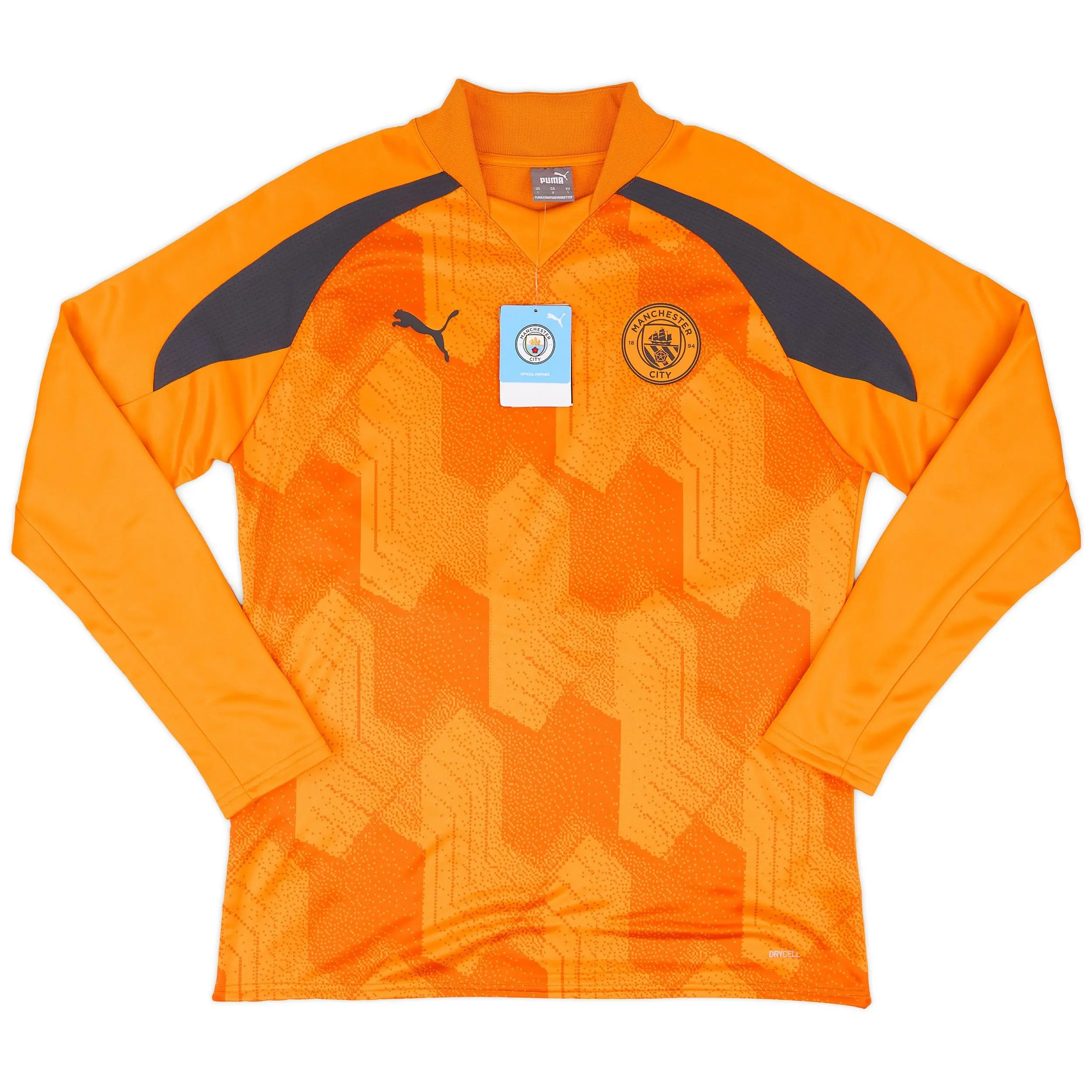 2023-24 Manchester City Puma Pre-Match Top | Classic Football Shirts