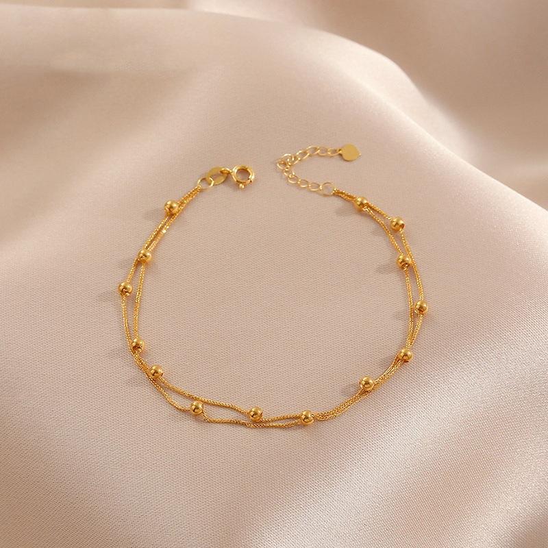 Titanium Steel Bracelets Simple Style Geometric Solid Colour (E146) 5