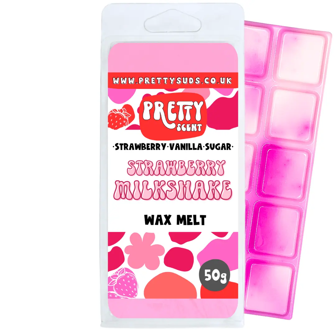 Strawberry Milkshake Soy Wax Melt Bar 50g