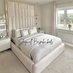Picasso luxury Bed Frame - Modern new upholstered bed design - Available in all Colours and Sizes with ottoman storage and mattress Single double kingsize and superking size