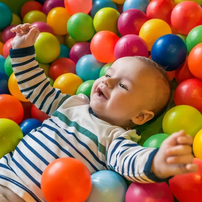 100 X Playballs, Crush-Proof, Colourful Pit Balls for Kids Baby-Approved Multi-Pack Toddler Ball Pit, Smooth Plastic Balls, No Sharp Edges, Non-Toxic & BPA Free 3