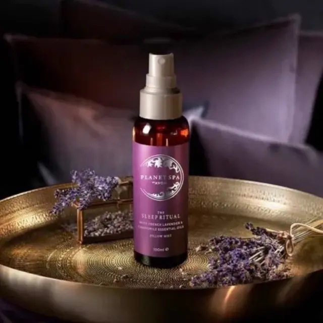 Planet spa sleep ritual aromatherapy pillow mist, helps aid sleep and gentle relaxation, French lavender and chamomile essential oils spray. 100ml. Brand new! Healthcare Therapeutic 1