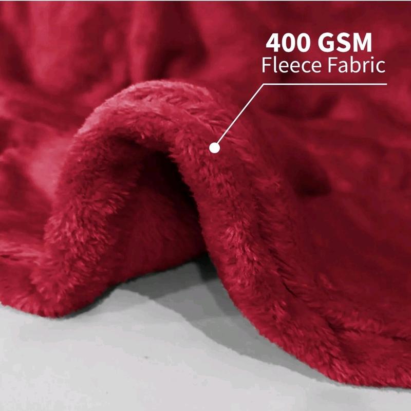 Faux Fur Fleece Throw Soft Warm Mink Large Sofa Bed Blanket Double King Sizes 4