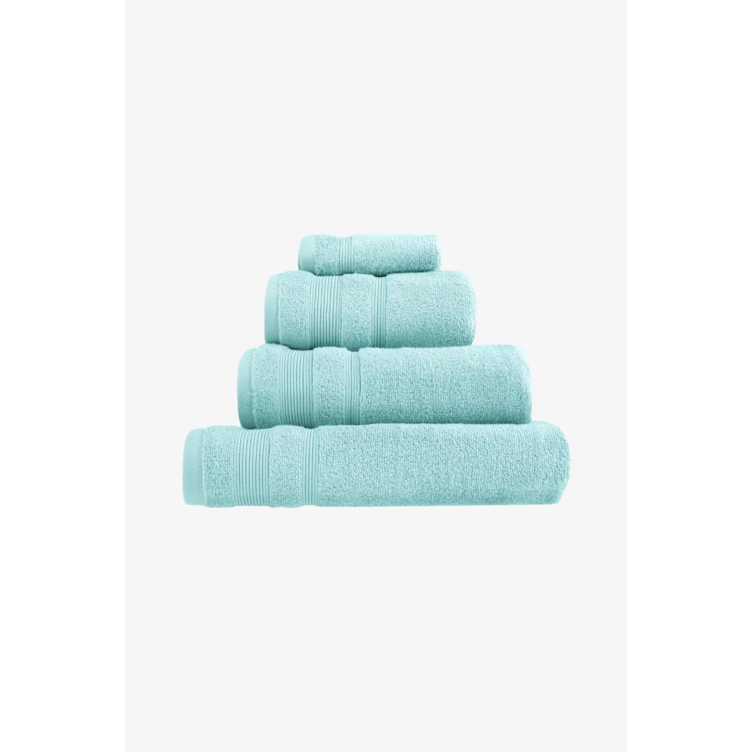 Luxury Zero Twist Egyptian Cotton Towel In Duck Egg