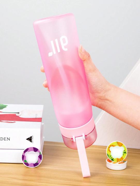 1pc Flavored Water Bottle, Bottle Starter Set, Drinking Bottle With One Random Flavoured Pods Suitable For Gyms, Schools, Flavored Water Bottle Drinkware Tumbler Cup Mug Portable Bottled Washable Reusable 4