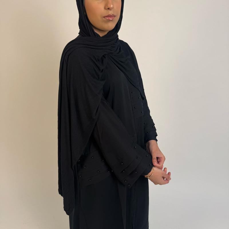 Black Pearl Casual Closed Abaya 3