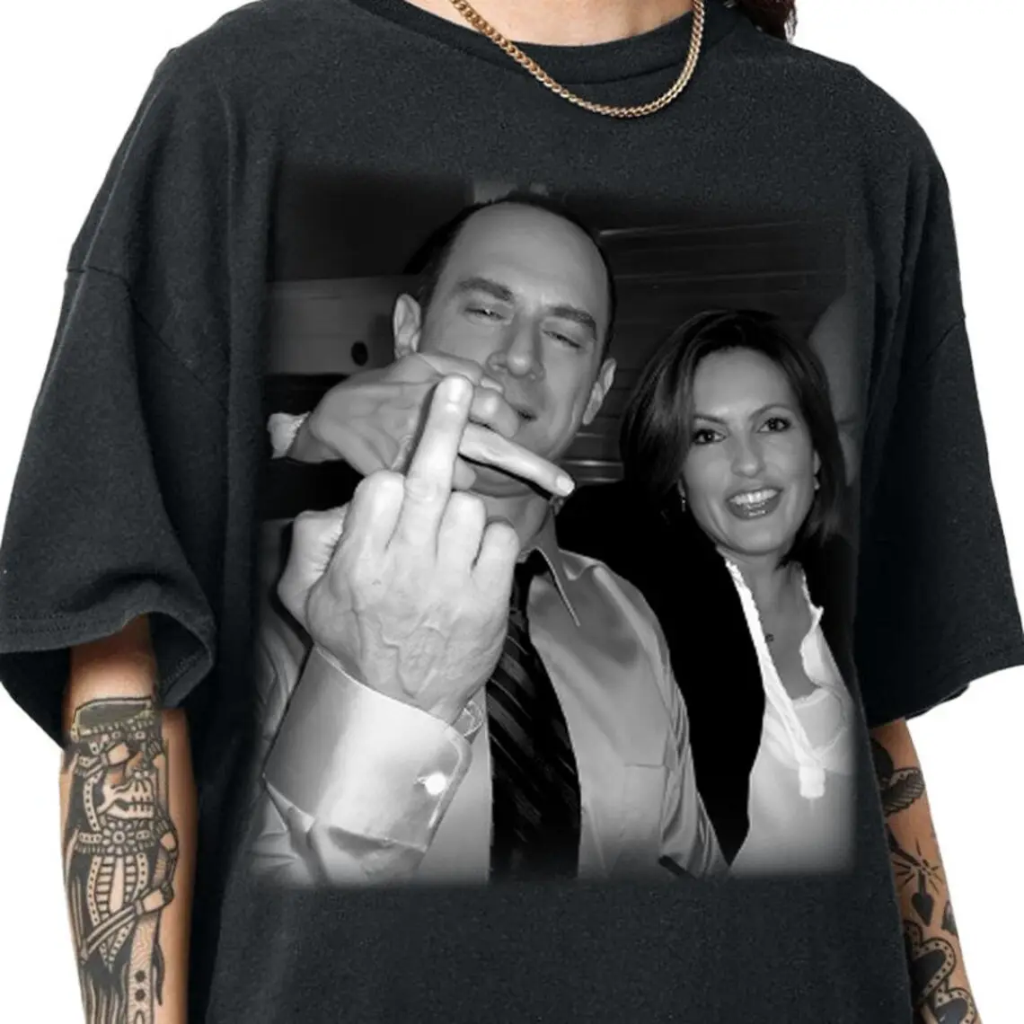 Elliot And Olivia T-shirt, Retro Elliot Stabler And Olivia Benson Shirt, Law And Order SVU Tee, 90s Graphic Tee, Gift For Fan