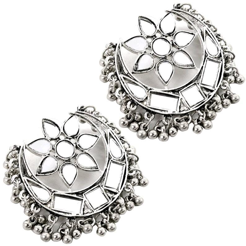 mirror Earrings Oxidised jewellery (55) 0