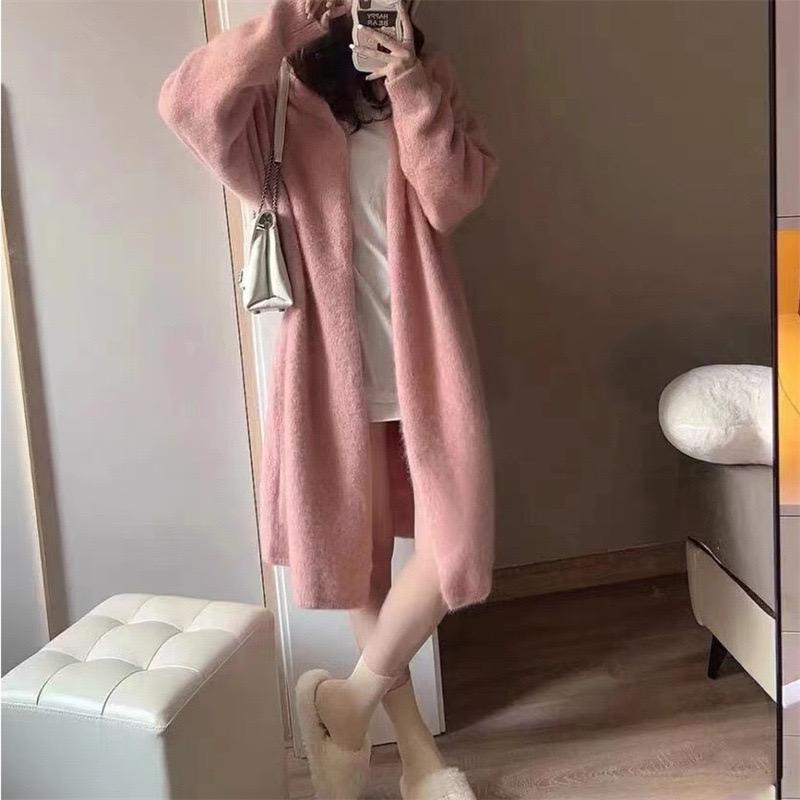 sweater jacket for women, new season, lazy style, loose women's knitted cardigan Clothing Knitwear Long Sleeve Casual Retro Womenswear Comfortable Winter Lady Love Medium Basic Slim 3