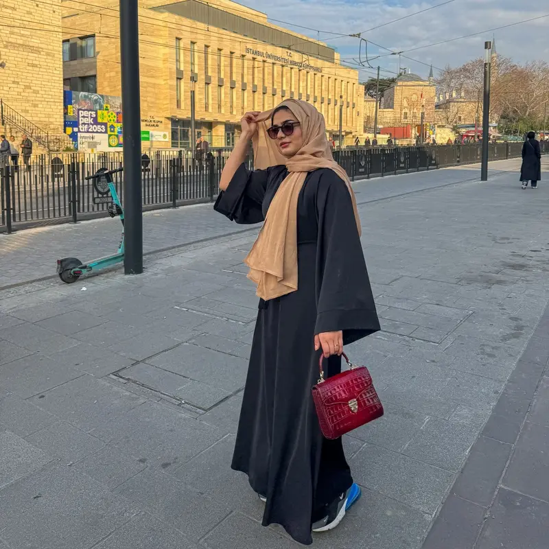 HAIF Black Abaya Long Dress 0