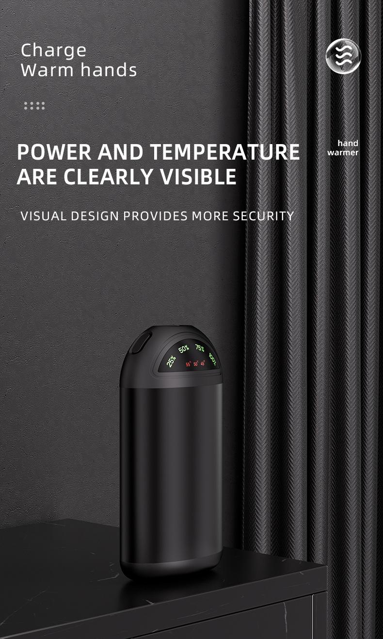 Product Introduction of New USB warm hand treasure charging treasure mini convenient portable flashlight self-heating warm baby 3